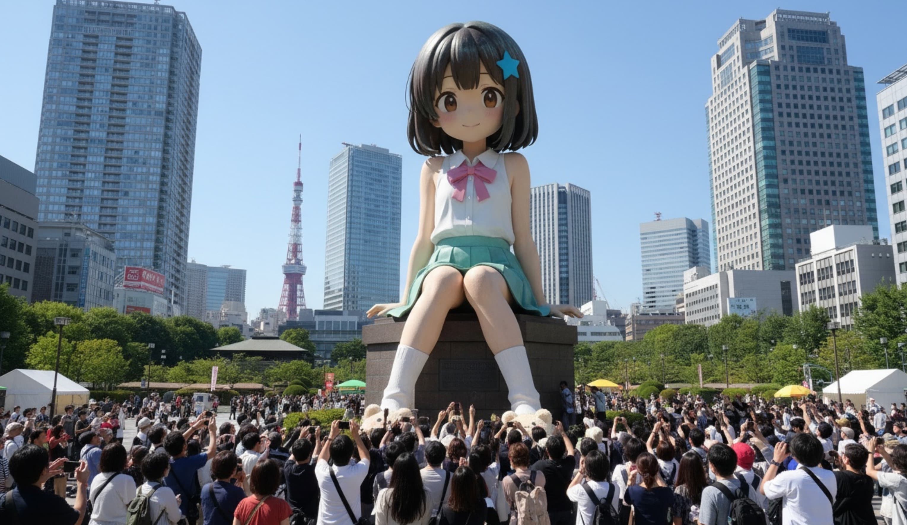 Giant Anime Statue