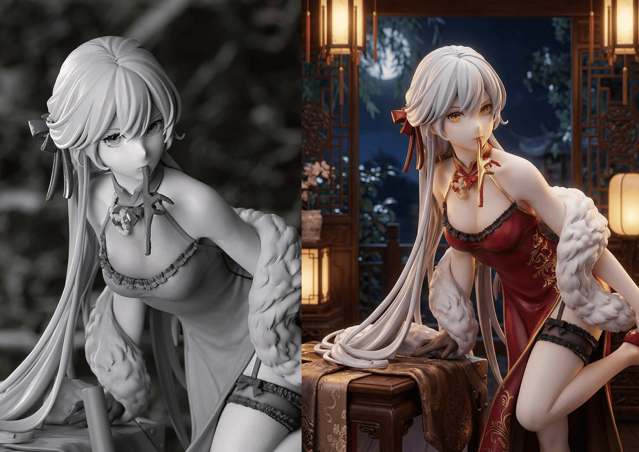 Coloring Figure Garage Kit